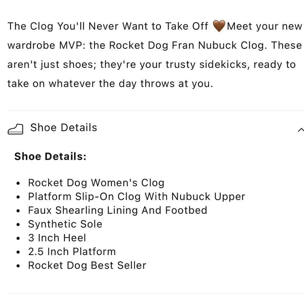 🆕 Rocket Dog ‘Fran’ Brown Nubuck W/ Faux Shearling Clogs 8.5 - Picture 14 of 14